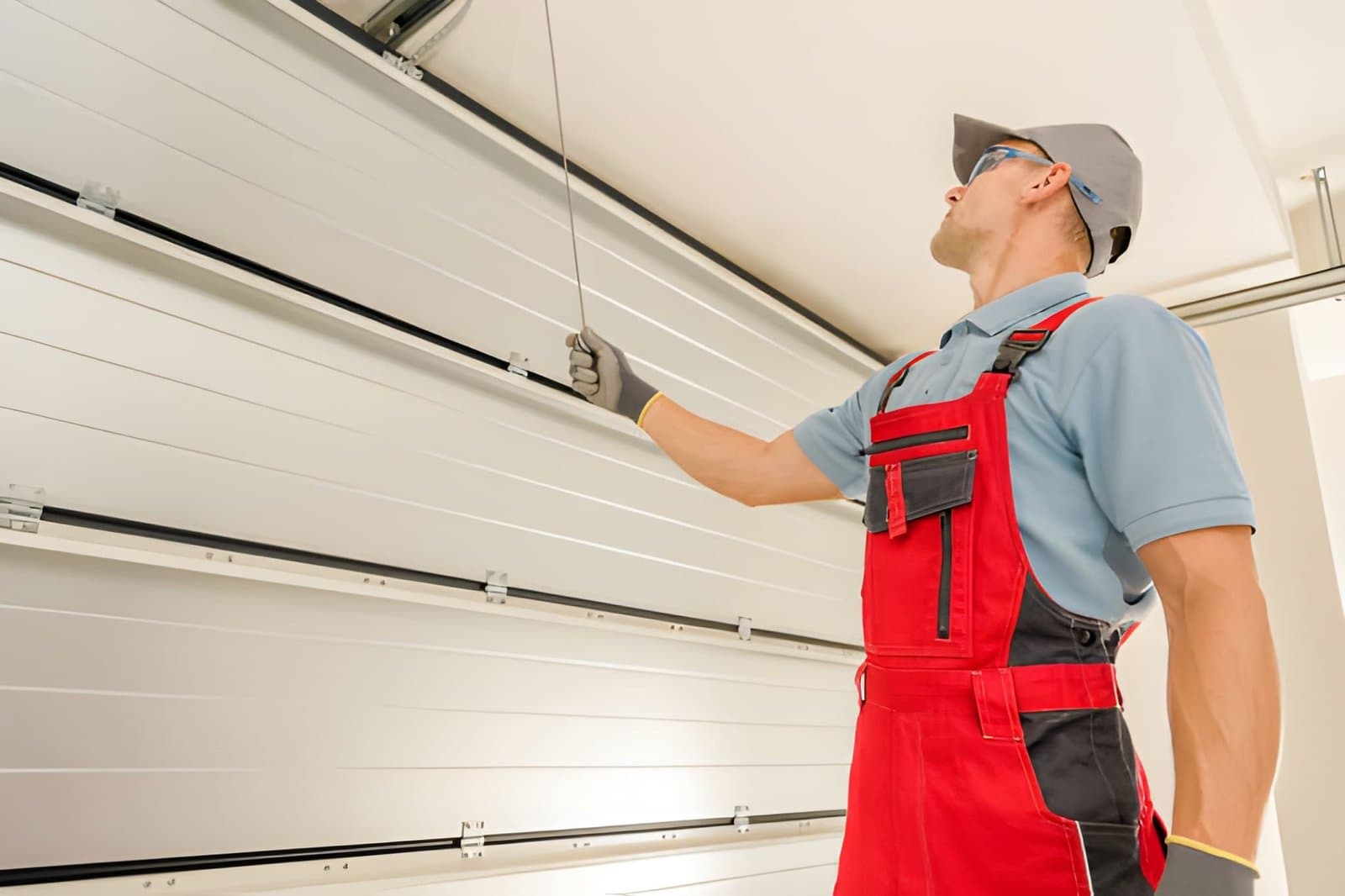 Technician in Melbourne trying to open Garage Door manually