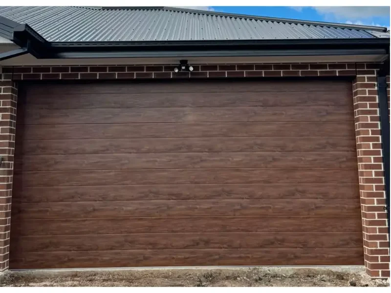 garage door panels brown